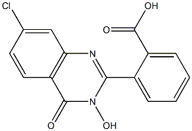 2-(7-chloro-3-hydroxy-4-oxo-3,4-dihydro-2-quinazolinyl)benzenecarboxylic acid 结构式