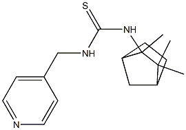 N-(4-pyridylmethyl)-N'-(2,3,3-trimethylbicyclo[2.2.1]hept-2-yl)thiourea 结构式