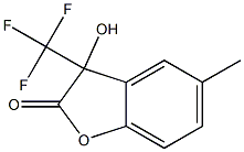 3-hydroxy-5-methyl-3-(trifluoromethyl)-2,3-dihydrobenzo[b]furan-2-one 结构式