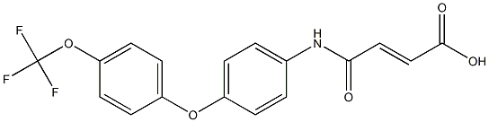 4-oxo-4-{4-[4-(trifluoromethoxy)phenoxy]anilino}but-2-enoic acid 结构式