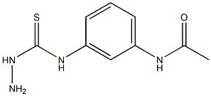 N-{3-[(hydrazinocarbonothioyl)amino]phenyl}acetamide 结构式