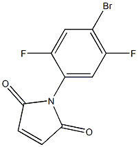 1-(4-bromo-2,5-difluorophenyl)-2,5-dihydro-1H-pyrrole-2,5-dione 结构式