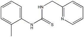 N-(2-methylphenyl)-N'-(2-pyridinylmethyl)thiourea 结构式