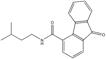 N4-isopentyl-9-oxo-9H-fluorene-4-carboxamide 结构式