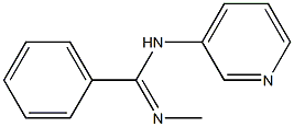 N'-methyl-N-(3-pyridinyl)benzenecarboximidamide 结构式