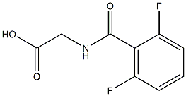 2-[(2,6-difluorobenzoyl)amino]acetic acid 结构式