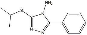 3-(isopropylsulfanyl)-5-phenyl-4H-1,2,4-triazol-4-amine 结构式