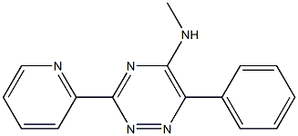 N-methyl-6-phenyl-3-(2-pyridinyl)-1,2,4-triazin-5-amine 结构式