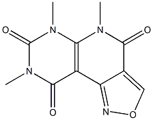 5,6,8-trimethyl-4,5,6,7,8,9-hexahydroisoxazolo[3',4':4,5]pyrido[2,3-d]pyrimidine-4,7,9-trione 结构式