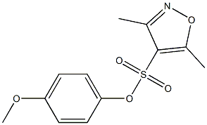 4-methoxyphenyl 3,5-dimethylisoxazole-4-sulfonate 结构式