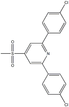 2,6-di(4-chlorophenyl)-4-(methylsulfonyl)pyridine 结构式