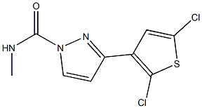 N1-methyl-3-(2,5-dichloro-3-thienyl)-1H-pyrazole-1-carboxamide 结构式