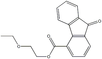 2-ethoxyethyl 9-oxo-9H-4-fluorenecarboxylate 结构式