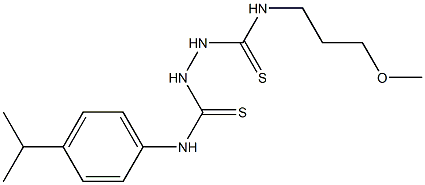 N1-(4-isopropylphenyl)-N2-(3-methoxypropyl)hydrazine-1,2-dicarbothioamide 结构式