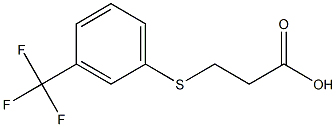 3-{[3-(trifluoromethyl)phenyl]thio}propanoic acid 结构式