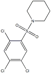 1-[(2,4,5-trichlorophenyl)sulfonyl]piperidine 结构式
