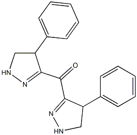 di(4-phenyl-4,5-dihydro-1H-pyrazol-3-yl)methanone 结构式