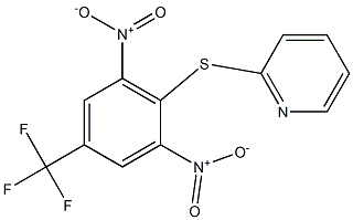 2-{[2,6-dinitro-4-(trifluoromethyl)phenyl]thio}pyridine 结构式