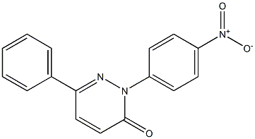 2-(4-nitrophenyl)-6-phenyl-2,3-dihydropyridazin-3-one 结构式