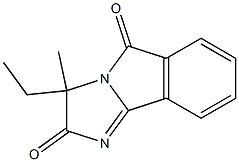 3-ethyl-3-methyl-2,5-dihydro-3H-imidazo[2,1-a]isoindole-2,5-dione 结构式