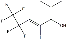 6,6,7,7,7-pentafluoro-4-iodo-2-methylhept-4-en-3-ol 结构式