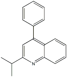 2-isopropyl-4-phenylquinoline 结构式