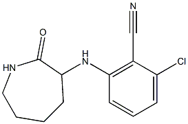 2-chloro-6-[(2-oxoazepan-3-yl)amino]benzonitrile 结构式