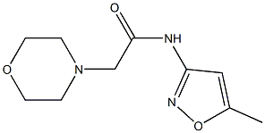 N1-(5-methylisoxazol-3-yl)-2-morpholinoacetamide 结构式