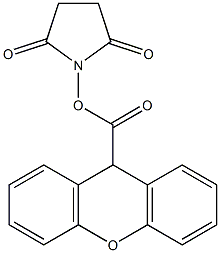 2,5-dioxotetrahydro-1H-pyrrol-1-yl 9H-xanthene-9-carboxylate 结构式