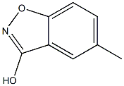 3-Hydroxy-5-methylbenzo(d)-1,2-oxazole 结构式