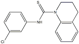 N1-(3-chlorophenyl)-1,2,3,4-tetrahydroquinoline-1-carbothioamide 结构式