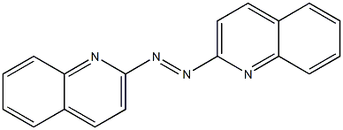 1,2-di(2-quinolyl)diaz-1-ene 结构式