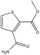 methyl 3-(aminocarbonyl)thiophene-2-carboxylate 结构式