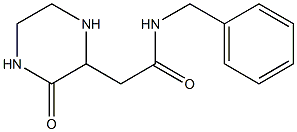 N1-benzyl-2-(3-oxo-2-piperazinyl)acetamide 结构式