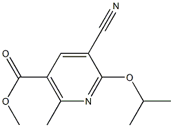 methyl 5-cyano-6-isopropoxy-2-methylnicotinate 结构式