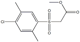 methyl 2-[(4-chloro-2,5-dimethylphenyl)sulfonyl]acetate 结构式