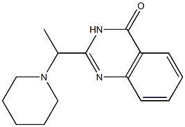 2-(1-piperidinoethyl)-4(3H)-quinazolinone 结构式