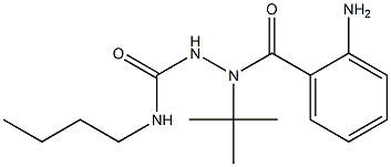 2-(2-aminobenzoyl)-N-butyl-2-(tert-butyl)-1-hydrazinecarboxamide 结构式