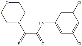 N-(3,5-dichlorophenyl)-2-morpholino-2-thioxoacetamide 结构式