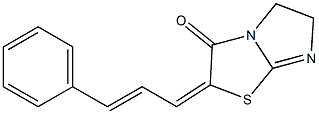 2-(3-phenylprop-2-enylidene)-2,3,5,6-tetrahydroimidazo[2,1-b][1,3]thiazol-3-one 结构式