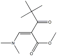 methyl 3-(dimethylamino)-2-(2,2-dimethylpropanoyl)acrylate 结构式