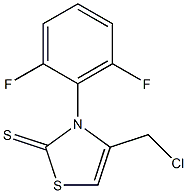 4-(chloromethyl)-3-(2,6-difluorophenyl)-1,3-thiazole-2(3H)-thione 结构式