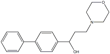 1-[1,1'-biphenyl]-4-yl-3-morpholinopropan-1-ol 结构式