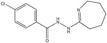 4-chloro-N'-(3,4,5,6-tetrahydro-2H-azepin-7-yl)benzenecarbohydrazide 结构式