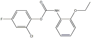 2-chloro-4-fluorophenyl N-(2-ethoxyphenyl)carbamate 结构式