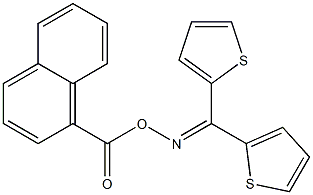 N-[di(2-thienyl)methylene]-N-[(1-naphthylcarbonyl)oxy]amine 结构式