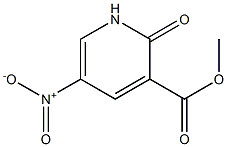 methyl 5-nitro-2-oxo-1,2-dihydropyridine-3-carboxylate 结构式