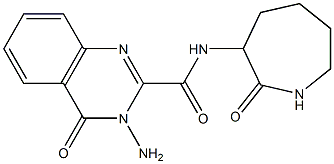 N2-(2-oxoazepan-3-yl)-3-amino-4-oxo-3,4-dihydroquinazoline-2-carboxamide 结构式