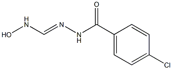 N'-(4-chlorobenzoyl)-N-hydroxyhydrazonoformamide 结构式