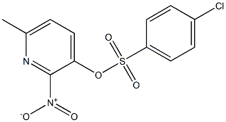 6-methyl-2-nitro-3-pyridyl 4-chlorobenzene-1-sulfonate 结构式